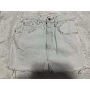 Forever 21 Skirt Womens Size 24 Small Blue Denim Pockets Mini